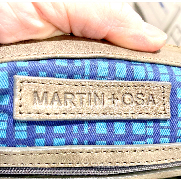 Martin & Osa Brown Leather Wristlet Bag Casual Purse Boho Chic Fawn Brown Tassel - Picture 5 of 7